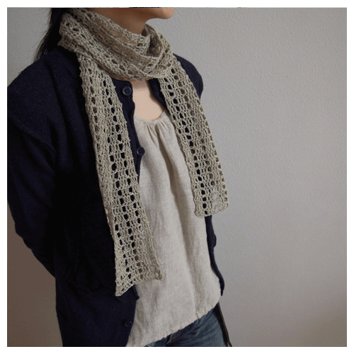 ストール（長編み）