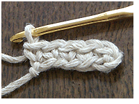 こま編みの立ち上がり