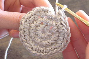 こま編みのバッグ：STEP 38/107