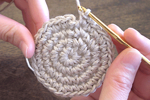 こま編みのバッグ：STEP 49/107