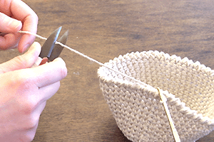 こま編みのバッグ：STEP 83/107